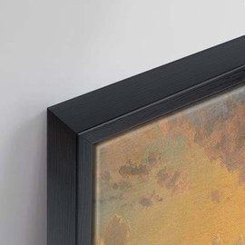 Aubeeba Sunset Wall Art Mountain Landscape Canvas Prints Artwork Decor,Vintage Framed Forest Scenery Pictures Wall Decor for Home Bedroom Bathroom 08x12 inches