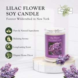 ADK Lilac Scented Candle, 10 Oz Aromatherapy Candle, Proudly Poured in The USA, Natural Wax for Relaxation and Home Décor, for Gift, Kitchen, and Living Spaces
