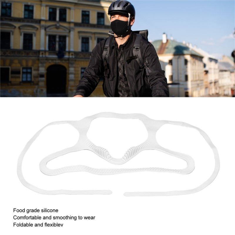 10Pcs Mask Brace Antifog Food Grade Silicone Freely Foldable Reusable
