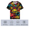 Girren Funny Graffiti Graphic T-Shirts for Men 3D Print Smile