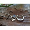 Luna – delicate moon, moonstone and tiny stars. Wonderful, delicate