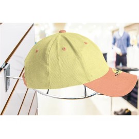 Exhivit Gancho Exhibidor  Porta Gorra Cromo P/ Panel 12 Piezas