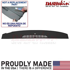 DashSkin Molded Defrost Dash Cover Compatible with 07-14 GM SUVs & Pickups in Ebony/Black