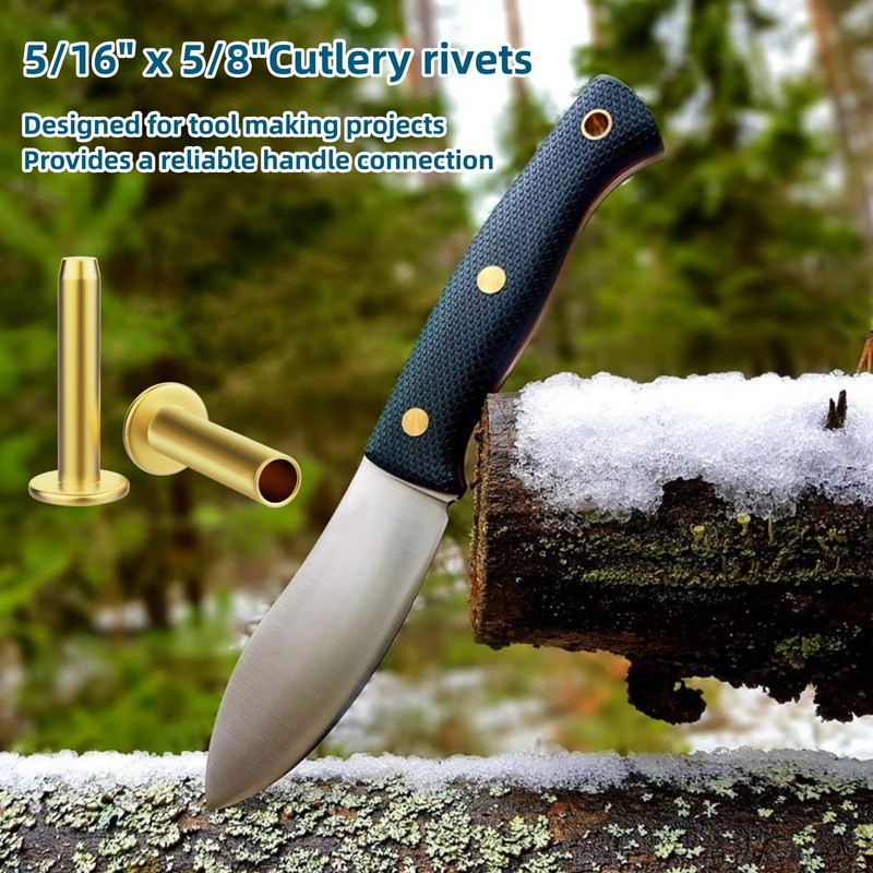Cutlery Rivets 5/16" x 5/8" for Knife Making Handle Pins