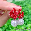 Avance Women's Coral Earrings Summer Sea Red