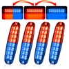 HLauto D32 Dual Color Grille Emergency Strobe Lights: 4Pcs 32