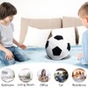 ZPSOSPZ Football Plush Football Throw Pillow, Plush Football Toy, Round