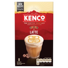 Kenco Baileys Latte Instant Coffee Sachets 8x15.0g (Pack of 5, Total 40 Sachets, 600g)