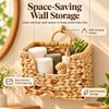 Handwoven Wicker Wall Basket for Everyday Storage – Space-Saving Rustic