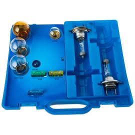 Unitec 73085 H7 replacement lamp case, lamps & fuses