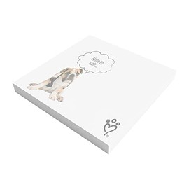 LUXPaper Rachael Hale Collection Sticky Note Pads | 50 Sheets Per Pad | 3" x 3" | English Bulldog Design | 60lb. Text | 2 Qty