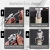 Integrated Pipe Threading Tool, 1/2“ And 3/4” Drill Compatible Dual-Function