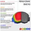 EXPPOWER 4PCS Rear Ceramic Brake Pads w/Hardware for Lacrosse Regal