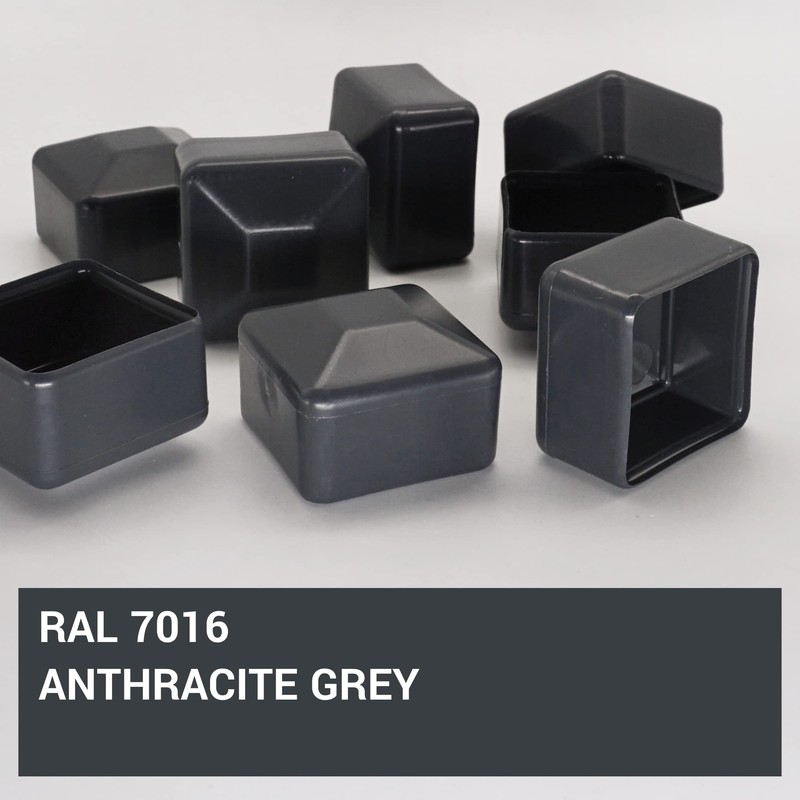 SKIR'CO Fence Post Caps Square 40 x 40 mm Grey