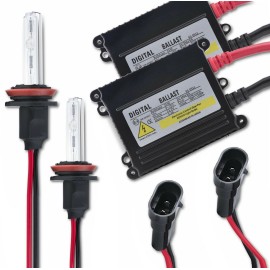 vspec 55W AC W/O CANBUS 9005 HB3 6000K HID Xenon Lights Conversion Kit Slim Ballast