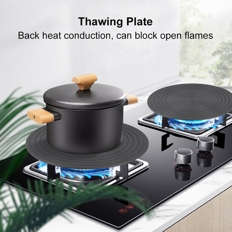 Round Fast Defrosting Tray Multifunctional Thawing Heat Diffuser Plate for