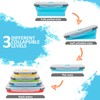 Collapsible Silicone Food Storage Containers Set with Lid & Air