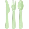 HEKU Set di posate riutilizzabili, 18 pezzi, in materiale PP,