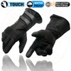 Milwaukee Leather MG7550 Men's Black Cowhide Leather Gauntlet Motorcycle Hand