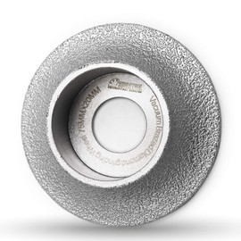 SHDIATOOL 3 Inch Profile Hand Diamond Wheel Height 20mm Demi-bullnose Edge Grinding for Stone Marble Granite Rock