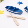 STOBOK 7 Sets Mini Rowing Boats in Beach Style Miniature