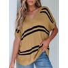SHEWIN Short Sleeve Sweater for Women Causal Crewneck Summer Tops