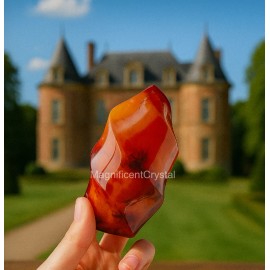 Natural Carnelian Flame Stone of Manifestation Healing Home Decor Energy Gifts