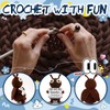 TKGIFTHOT Funny Crocheted Dung Beetle Plush Roll with You Commitment