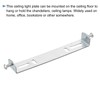 TOP-VIGOR 1Set Light Fixture Ceiling Bracket, 120mm Ceiling Light Plate