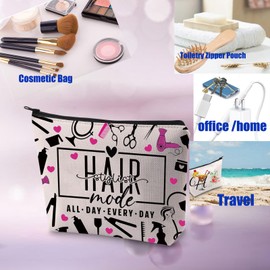 PXTIDY Hairstylist Mode Cosmetic Bag Hairdresser Gifts Hair Hustler Cosmetology Makeup Bag Salon Stylist Gift