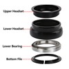 Bike Headsets Aluminium Alloy 28.6x44‑50.6x39.8mm High Accuracy T6 Heat Treatment