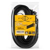36 Inch Zip Ties, 200LBS,0.35In Thick, 50Pack,Black Cable Ties