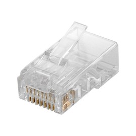 Goobay RJ45 plug, CAT 6 UTP unshielded, RJ45 plug, CAT 6 UTP unshielded - for round cable