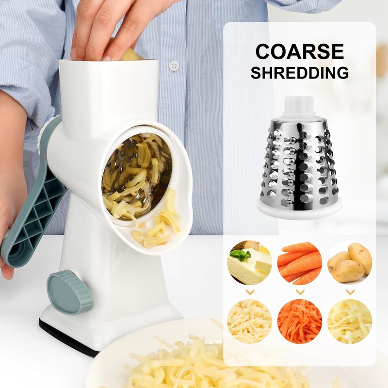 Stainless Steel Rotary Cheese Grater Potato Grater Cheese Grater Kitchen