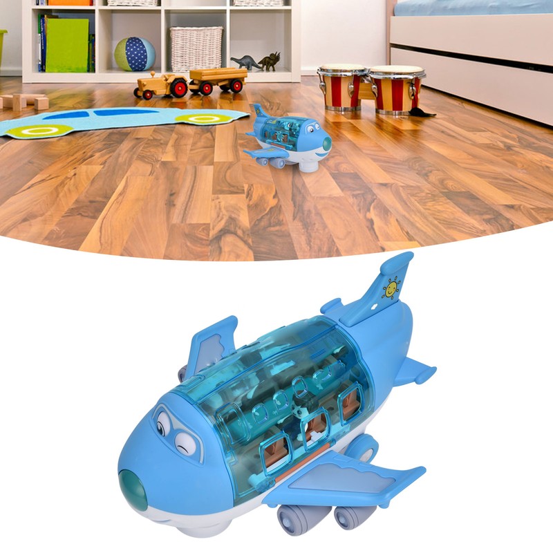 Airplane Toys Simulation Omni Directional Acousto Optic Aircraft Toy for