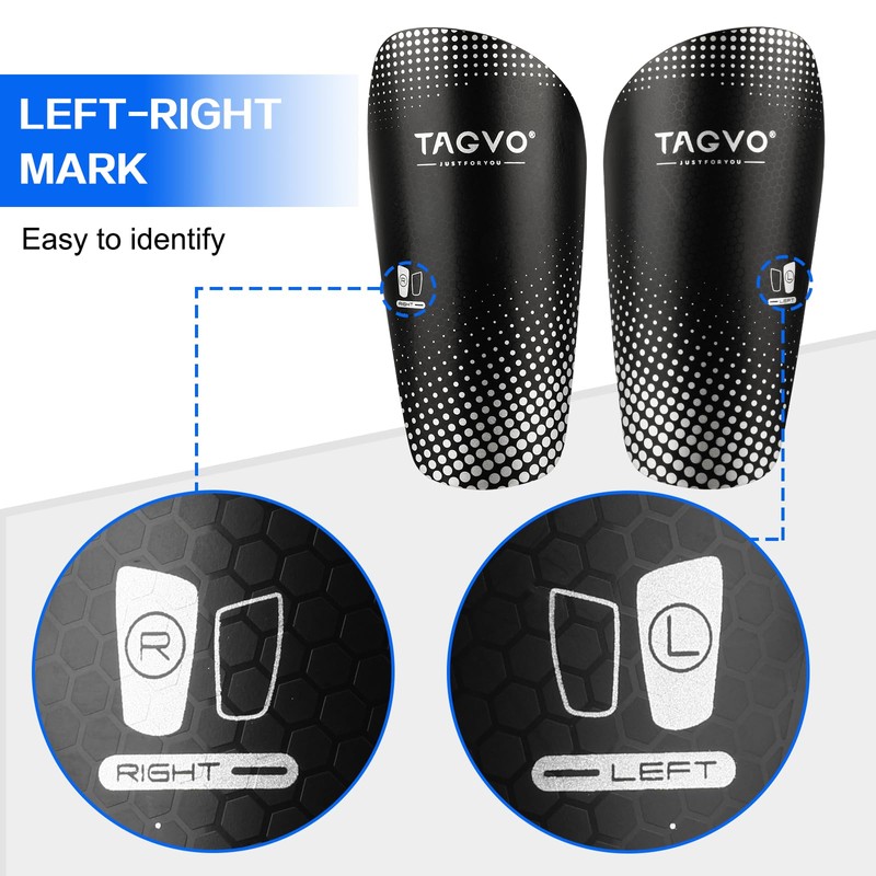 TAGVO Children's Football Shin Pads with Optimised Pocket