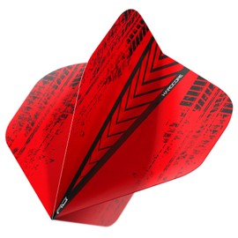 Hardcore Radical Red Extra Thick Standard Dart Flights - 4 sets Per Pack (12 Dart Flights in total)