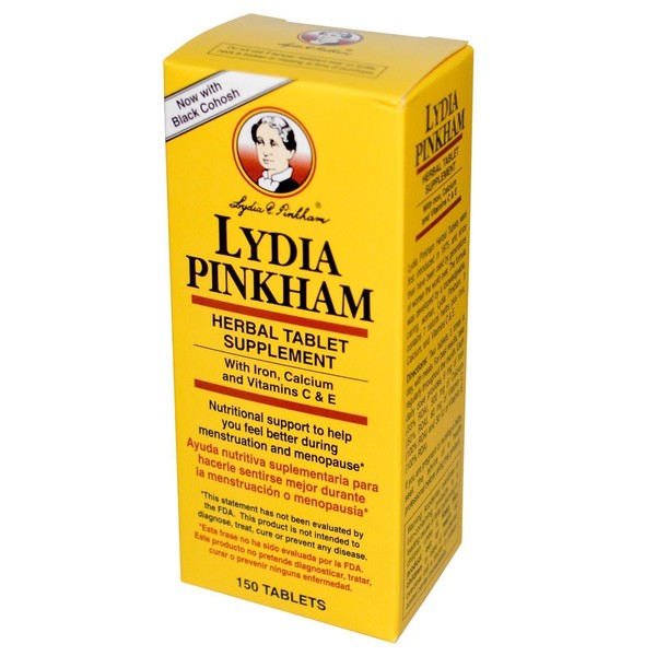 Lydia Pinkham Tablets Menopause, Lydia Pinkham 150 Tablets by Lydia Pinkham