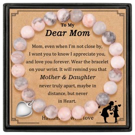 GBTBYS Mom Gifts Bracelet, Mothers Day Gifts for Mom from Daughter, Birthday Gift Presents for Mother Bracelet, Valentines' Day Gifts for New Mom Mother Jewelry