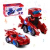 Highttoy Dinosaur Transforming Car for 3-7 Years Old Boys Girls,Electric