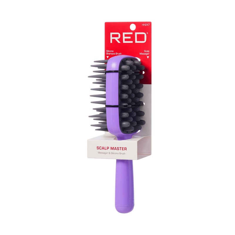 Red by Kiss Scalp Master 2-in-1 Silicone Scrubber & Shampoo
