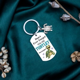 WXCATIM Sea Turtle Gifts For Women Turtle Keychain Sea Turtle Gifts For Women Turtle Jewelry For Friends Kids Woman Man Adults Turtle Lover Encouragement For Women Daughter Son Men