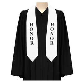 Endea Graduation Honor Stole (White)