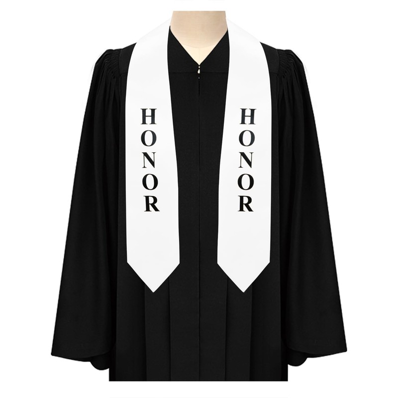 Endea Graduation Honor Stole (White)