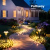 PATIOPIA Solar Pathway Lights Garden Decor for Yard, Solar Garden