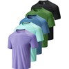 5 Pack Men’s Active Quick Dry Crew Neck T Shirts