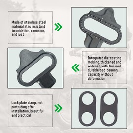 COWANIEE 2 Set Cleats for Cycling Shoes for Shimano Spd Set, Durable Anti-slip Performance Pedal Cycling Cleats