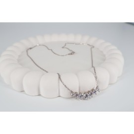 HOILY’S Halskette Damen 7 Zirkonia Anhänger in 925 Sterling Silber