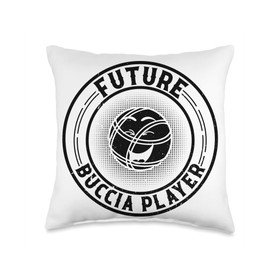 Bocce Ball Player Baby Boccia Player Future Bocce Ball Kids Boccia Player Throw Pillow, 16x16, Multicolor