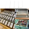 AyeVision Set of 4 Spice Jars Rack Plastic Drawer Organizer